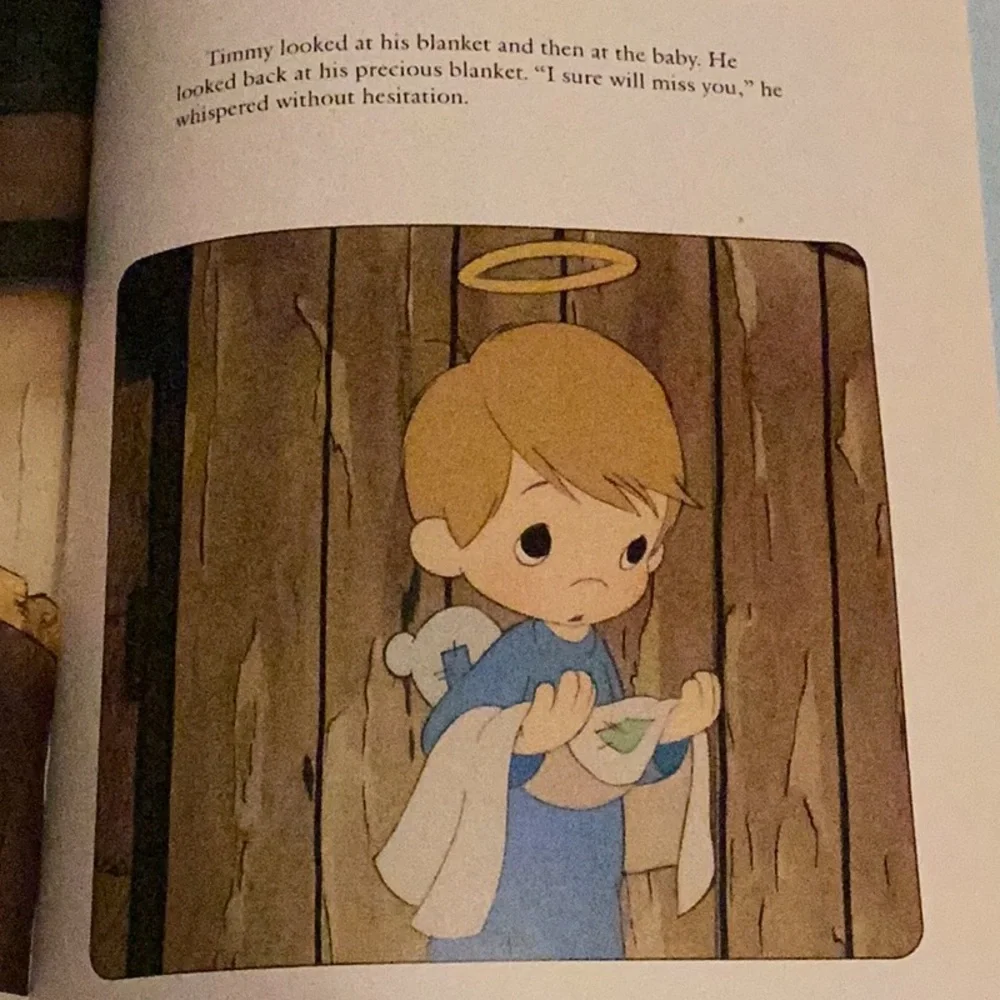 🙏 Precious Moments Timmy‘s Gift Christmas Story, A Golden Book HARDCOVER EVC